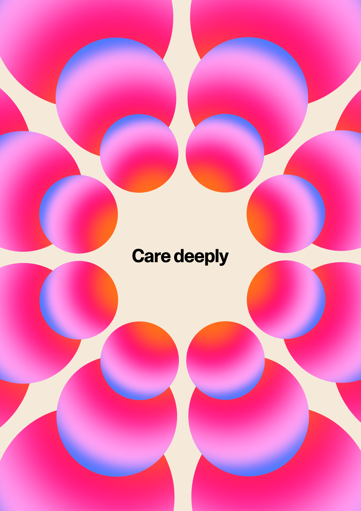Care deeply Lovable poster